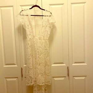 Victoria’s Secret white lace swimsuit coverup